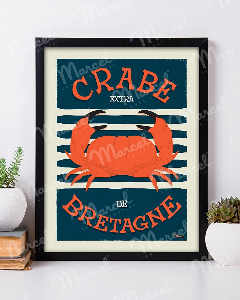 Affiche CRABE DE BRETAGNE