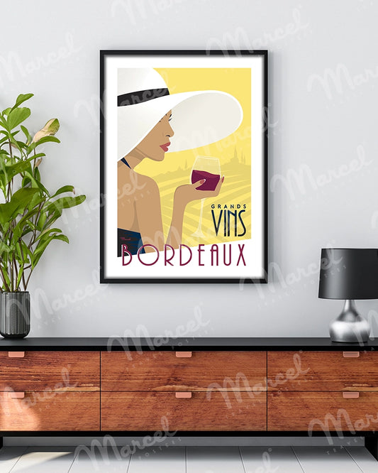 Affiche BORDEAUX "Grands Vins"