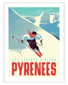 PYRENEES poster "The Skier"