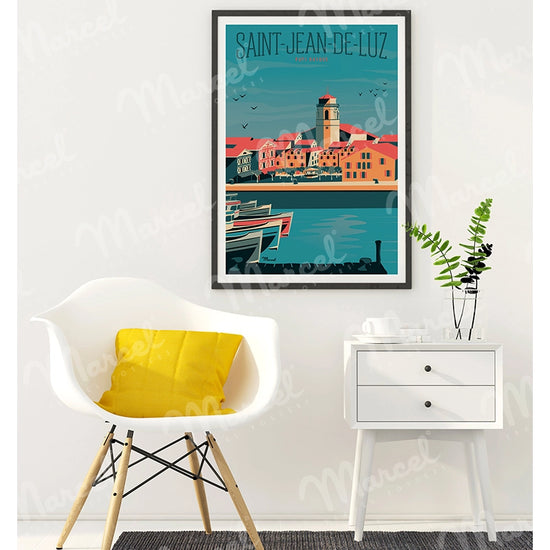 Affiche SAINT JEAN DE LUZ "Le Port"