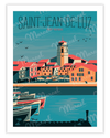 Affiche SAINT-JEAN-DE-LUZ "Le Port"