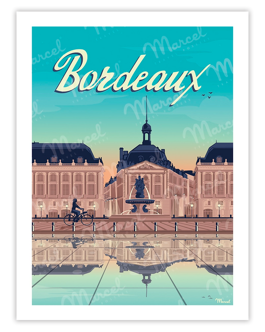 BORDEAUX poster "Place de la Bourse"