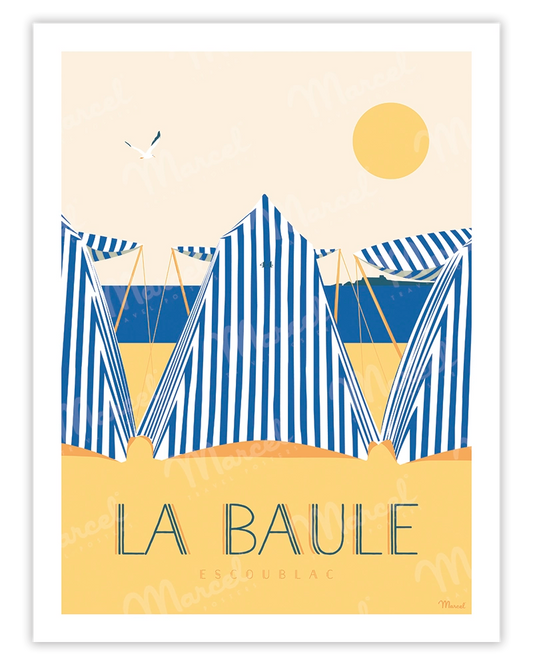 Affiche LA BAULE "Les Tentes"