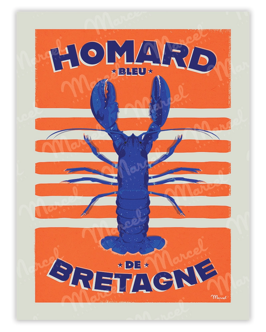 Affiche "Homard Bleu de BRETAGNE"