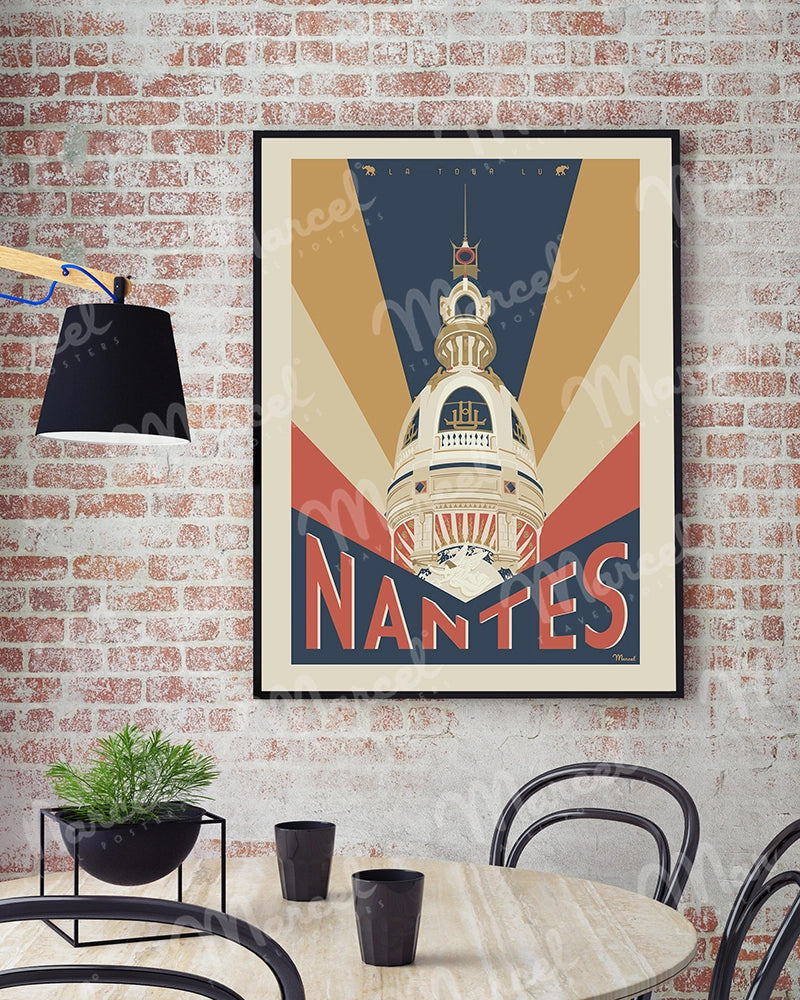 Affiche NANTES "La Tour LU"