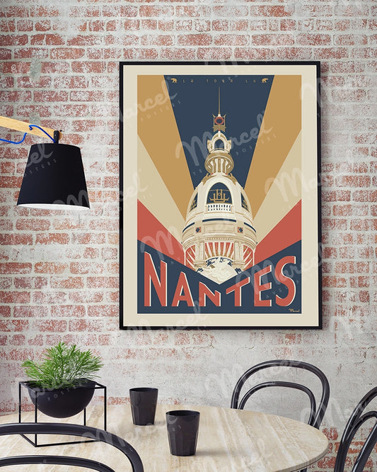 Affiche NANTES "La Tour LU"