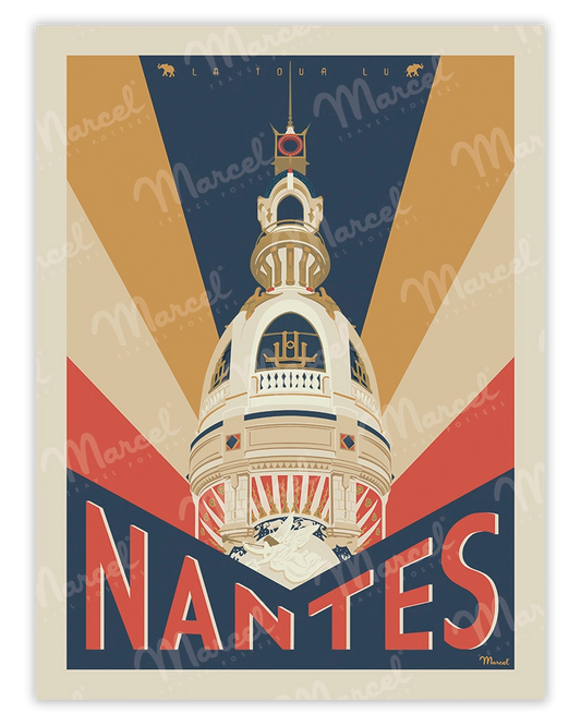 Affiche NANTES "La Tour LU"