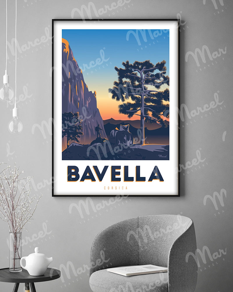 Affiche CORSE "Randonnée à Bavella"