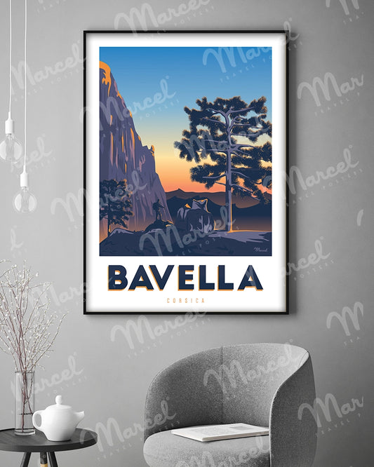 Affiche CORSE "Randonnée à Bavella"
