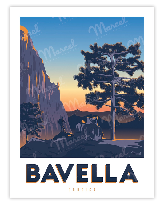 Affiche CORSE "Randonnée à Bavella"