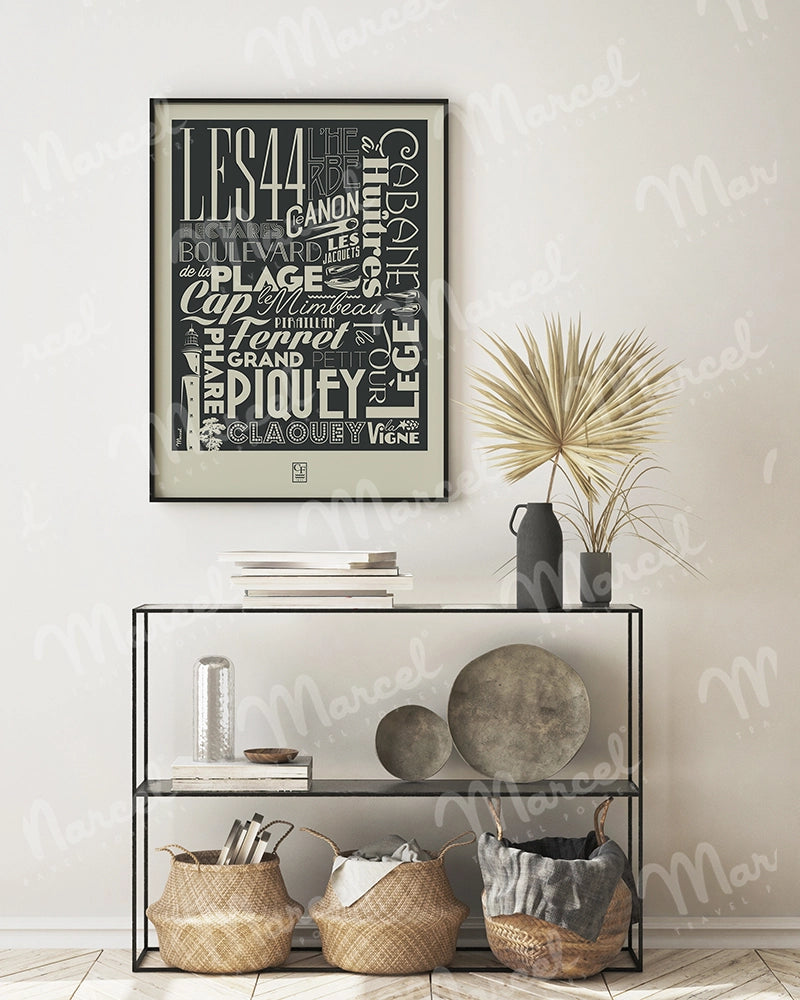 Affiche CAP FERRET "Typography"