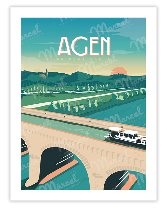 AGEN poster "The Canal Bridge"