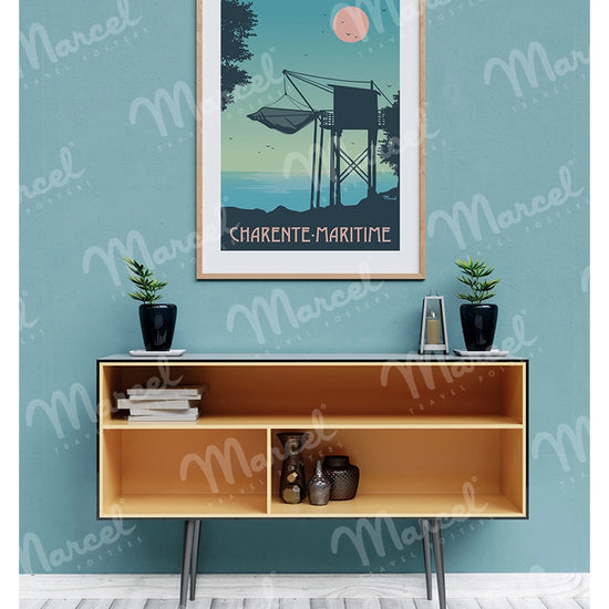 Affiche CHARENTE-MARITIME "Le Carrelet"