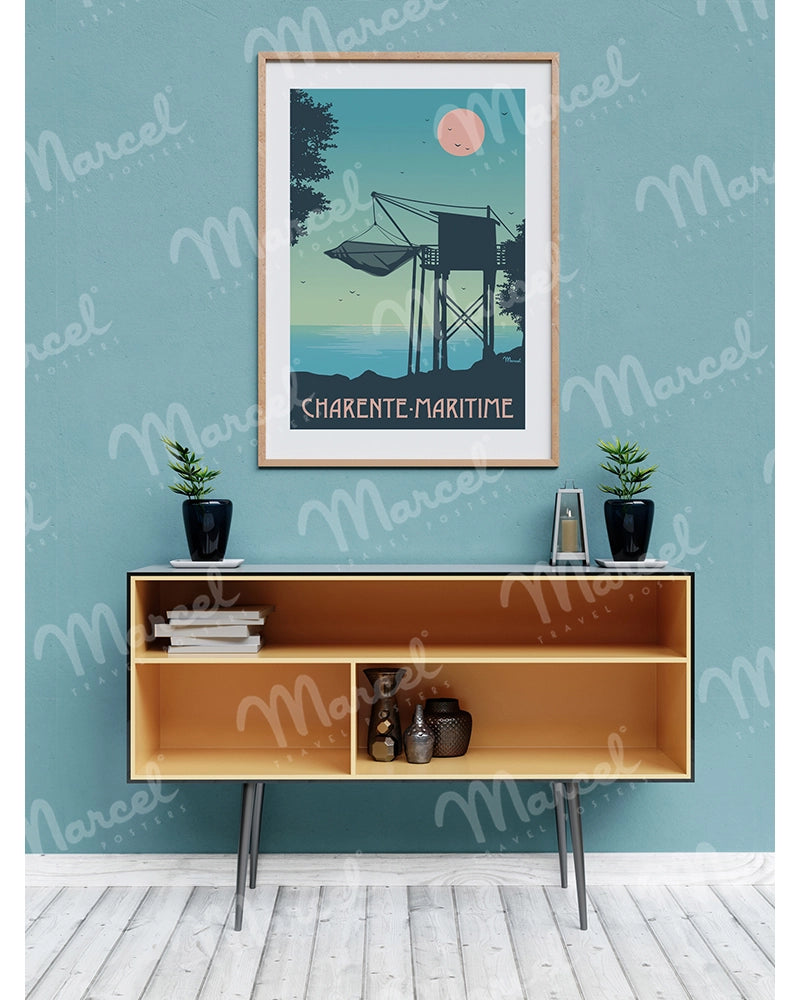 Affiche CHARENTE-MARITIME "Le Carrelet"