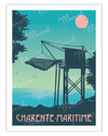 CHARENTE-MARITIME poster "Le Carrelet"