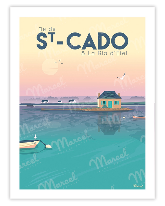 SAINT-CADO poster "The Ria d'Etel"