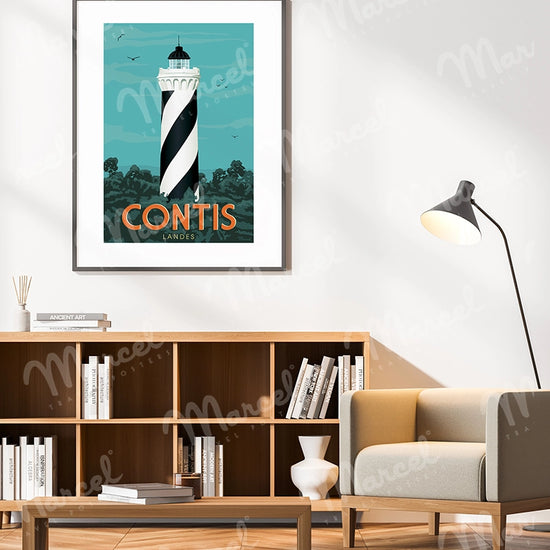 Affiche CONTIS "Le Phare"