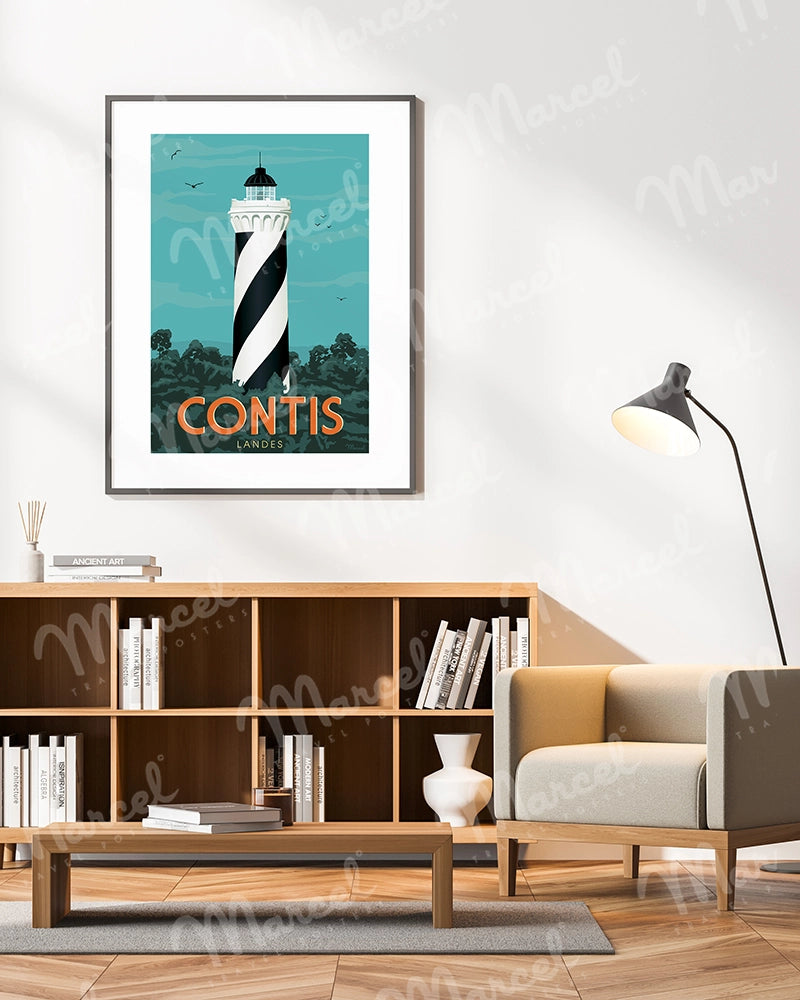 Affiche CONTIS "Le Phare"