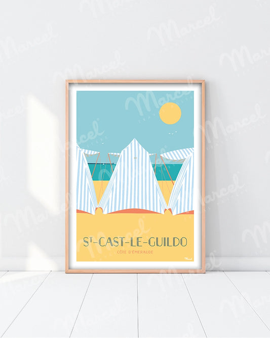 Affiche SAINT-CAST-LE-GUILDO "Les Tentes"
