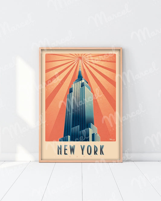 Affiche NEW YORK "Empire State Building"