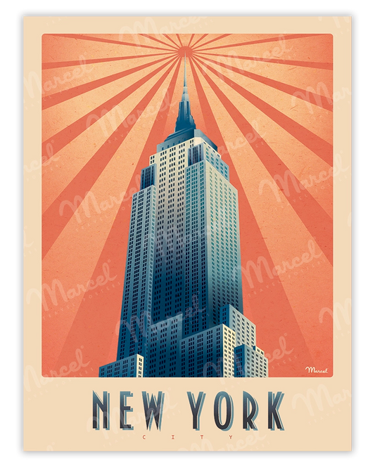 Poster NEW YORK "Empire State Building"