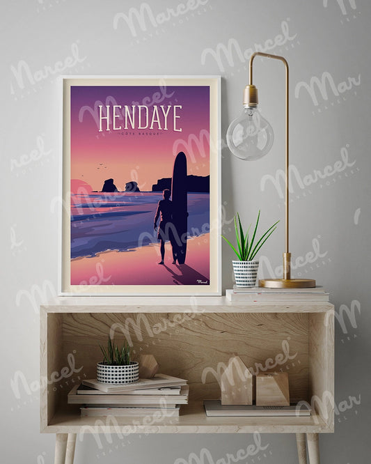 Affiche HENDAYE "Les Deux Jumeaux"