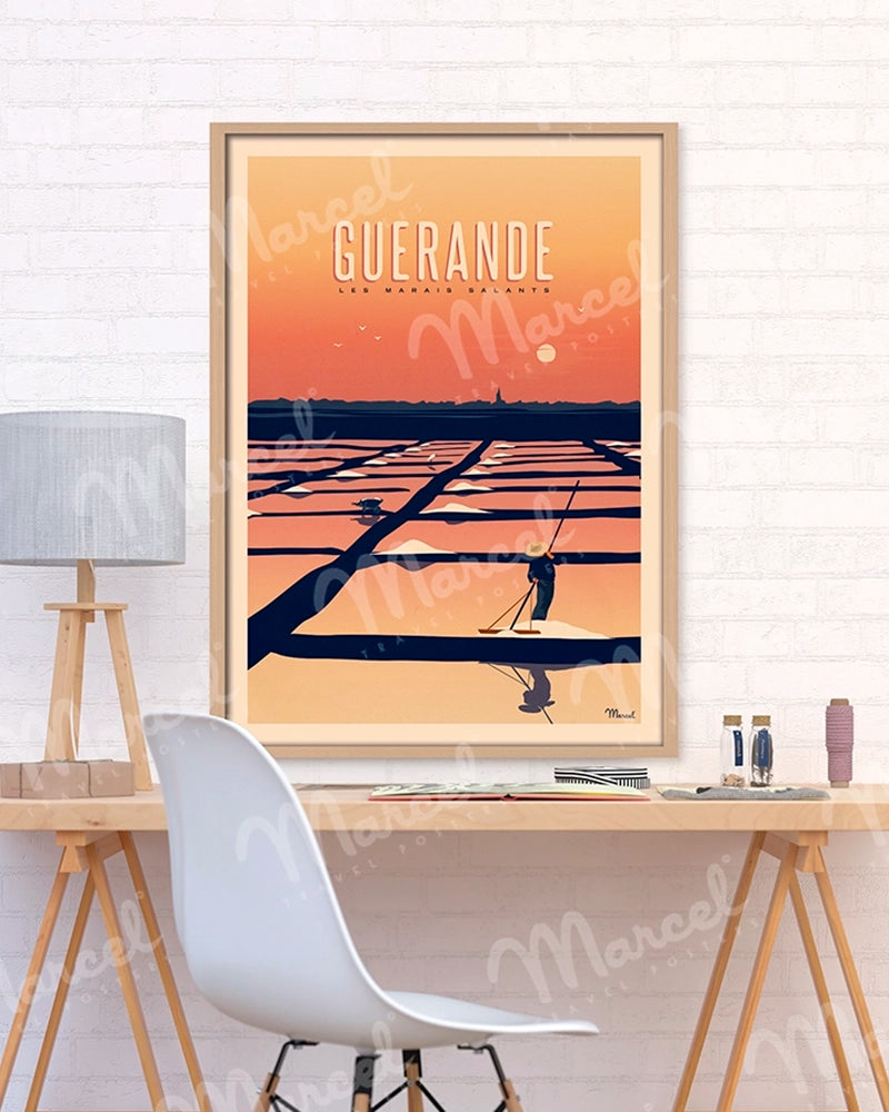 Affiche GUERANDE "Les Marais Salants"