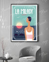 Affiche BIARRITZ "La Milady"