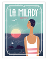 Affiche BIARRITZ "La Milady"