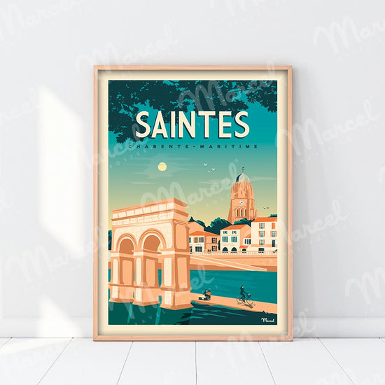 Affiche SAINTES "Charente-Maritime"