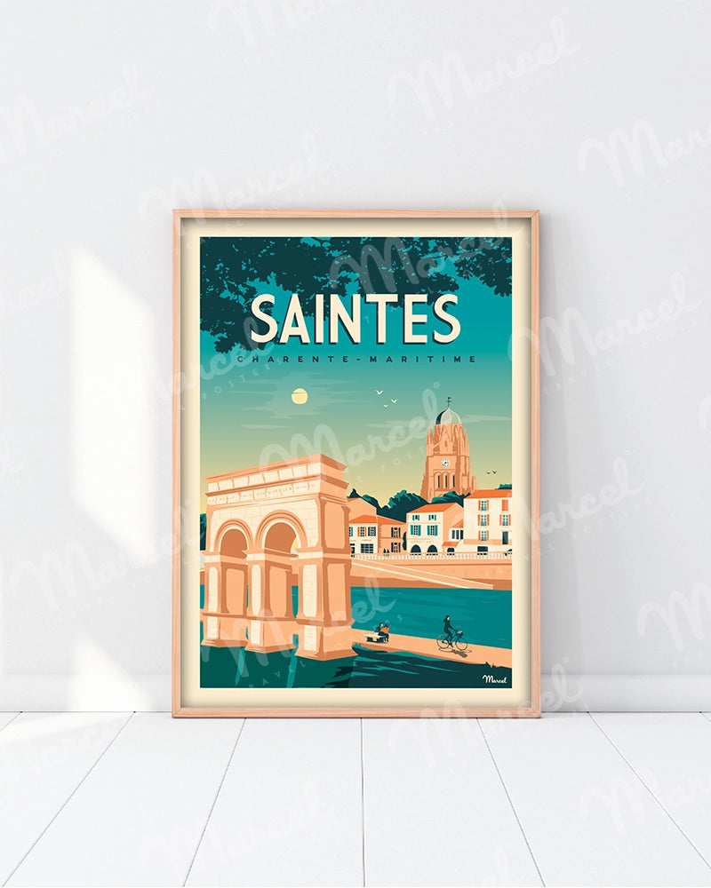 Affiche SAINTES "Charente-Maritime"