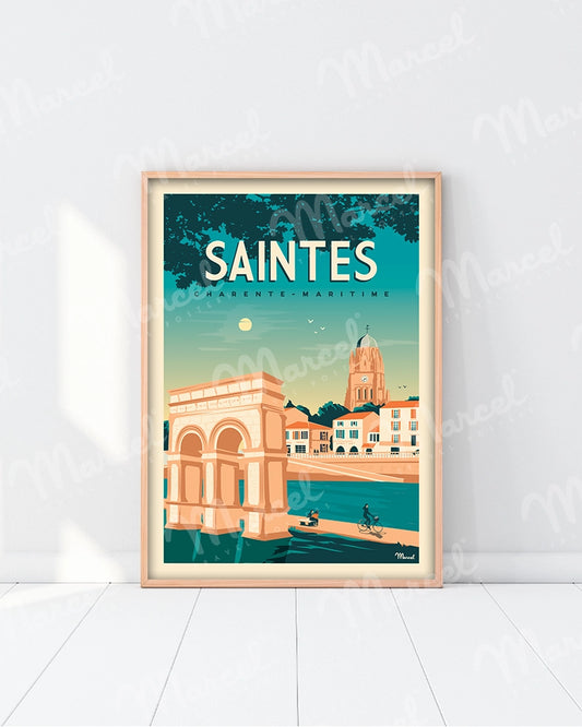 Affiche SAINTES "Charente-Maritime"