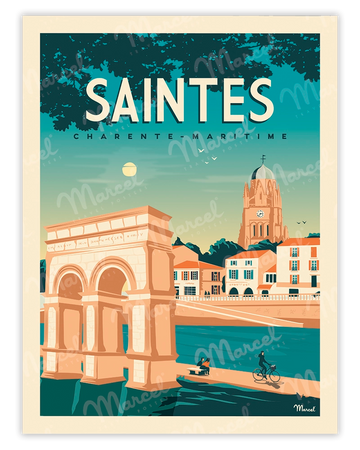SAINTES "Charente-Maritime" poster
