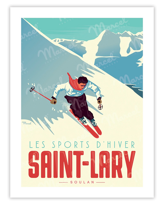SAINT-LARY "The Skier" poster