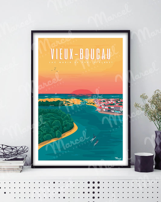 Affiche VIEUX-BOUCAU "Port d'Albret"