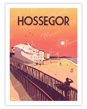 Affiche HOSSEGOR "La Centrale"