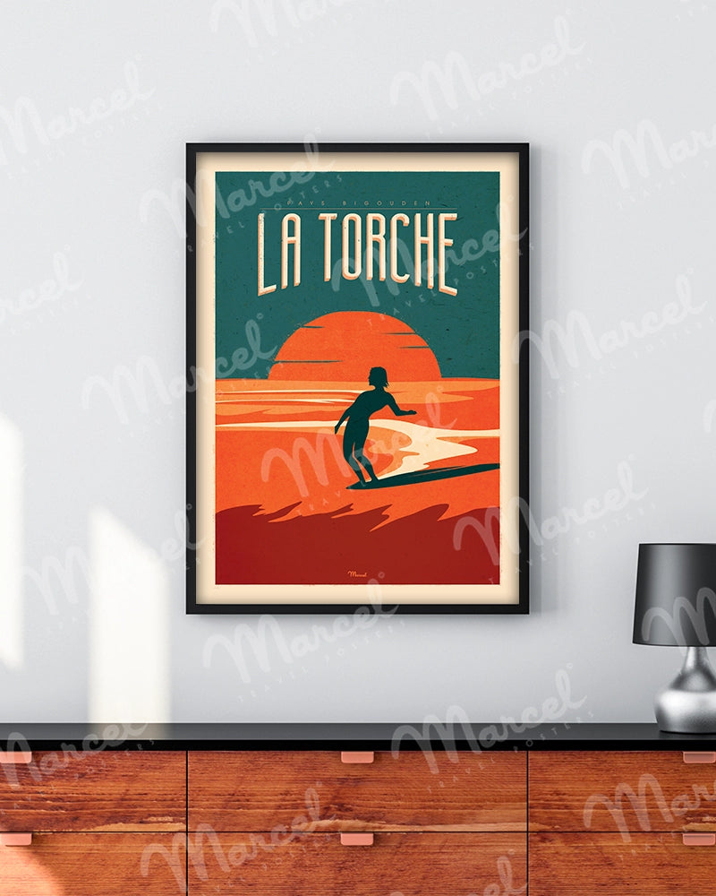 Affiche LA TORCHE "Surfing"