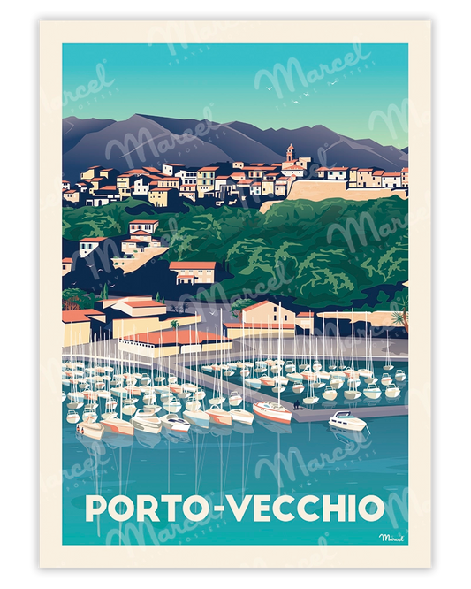 Affiche PORTO-VECCHIO "Le Port"