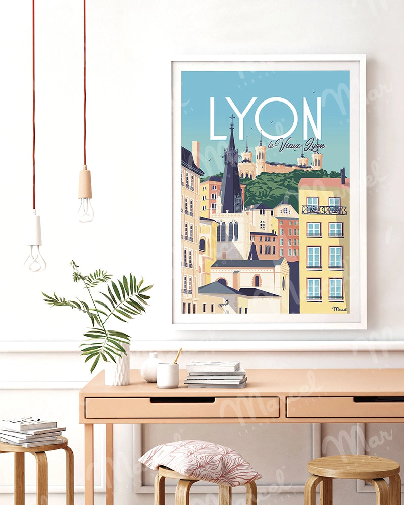 Affiche LYON "Le Vieux Lyon"