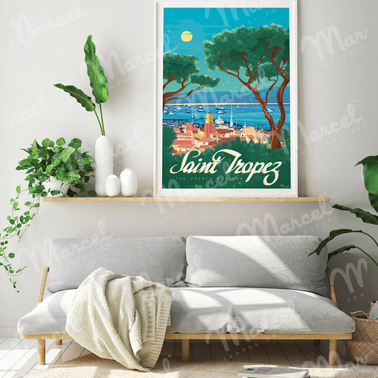 Affiche SAINT-TROPEZ "The French Riviera"