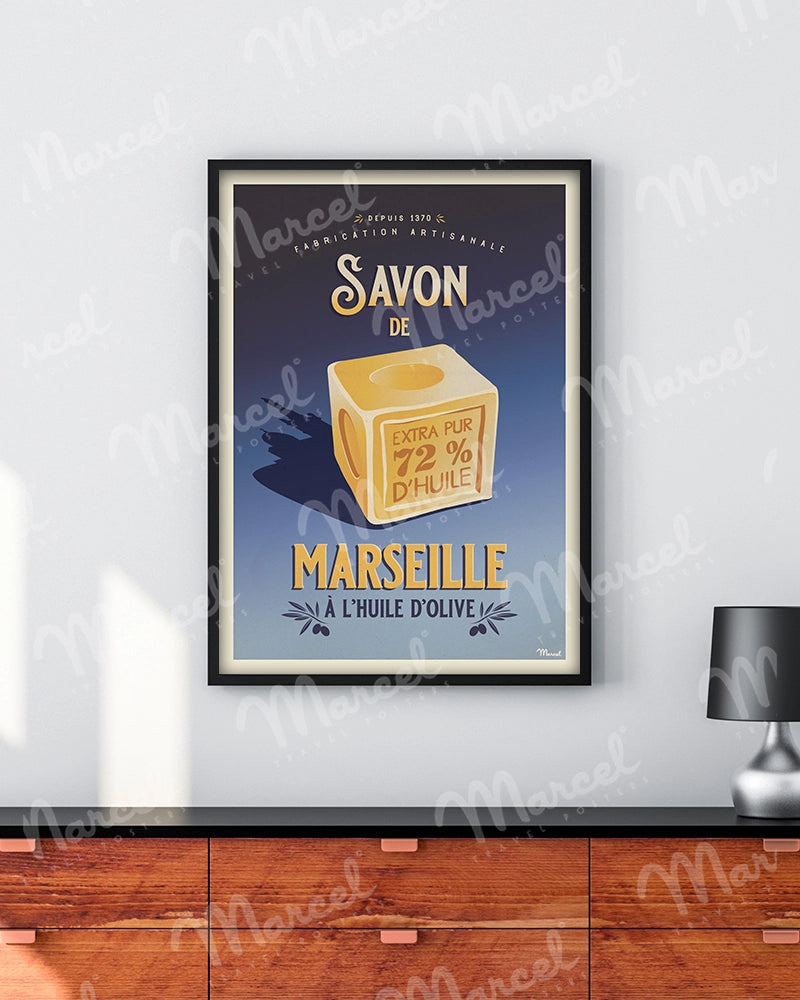 Affiche SAVON de MARSEILLE