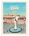 LILLE "La Grand'Place" poster