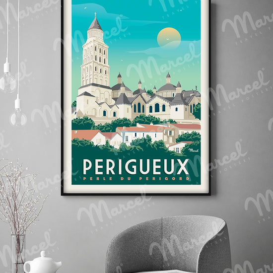 Affiche PERIGUEUX "Cathédrale Saint-Front"