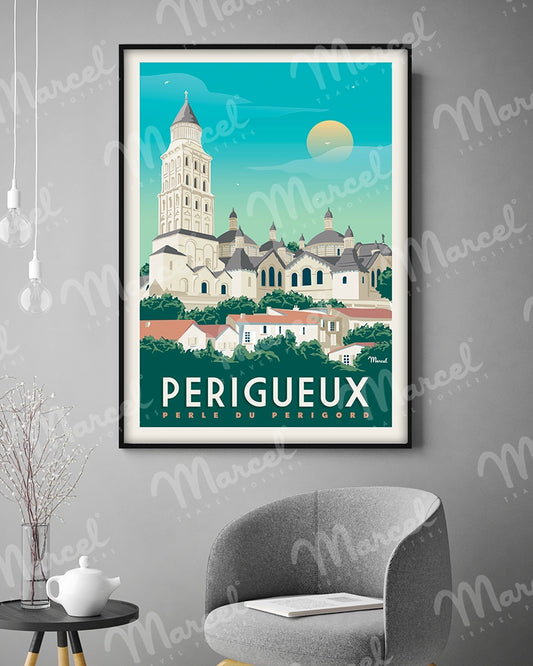 Affiche PERIGUEUX "Cathédrale Saint-Front"