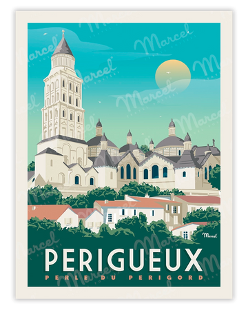 PERIGUEUX poster "Saint-Front Cathedral"