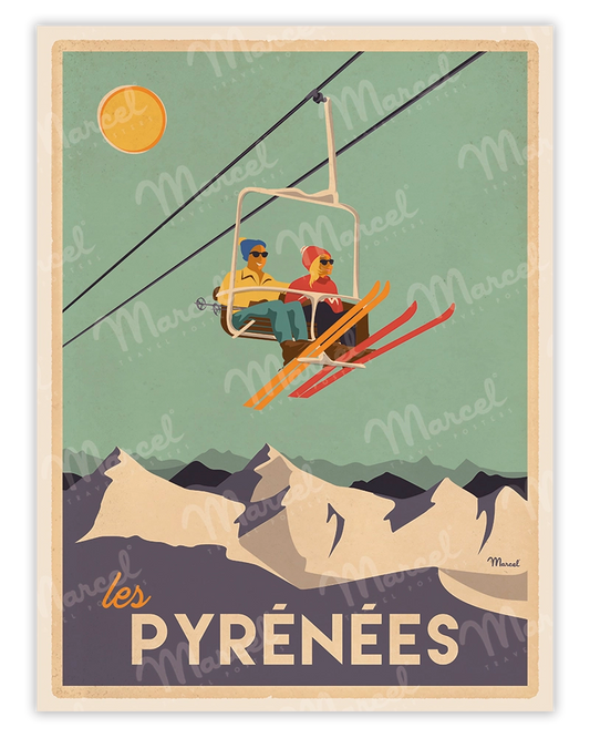 PYRENEES poster "The Chairlift"