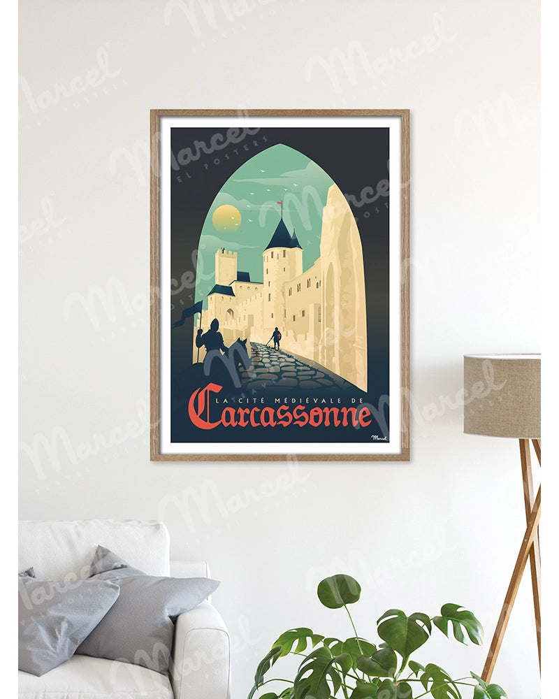 Affiche CARCASSONNE "La Cité Médiévale"
