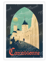Affiche CARCASSONNE "La Cité Médiévale"