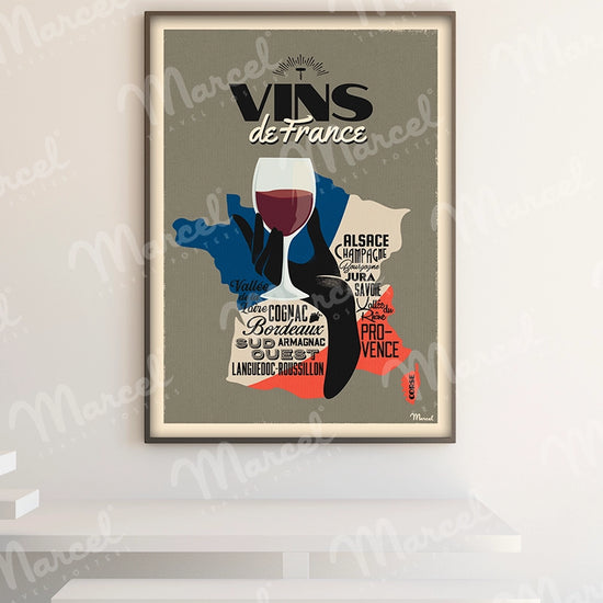 Affiche "Vins de FRANCE"
