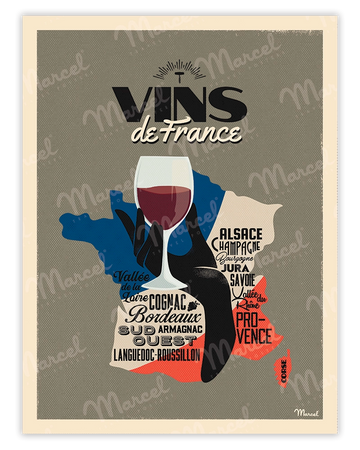 Affiche "Vins de FRANCE"
